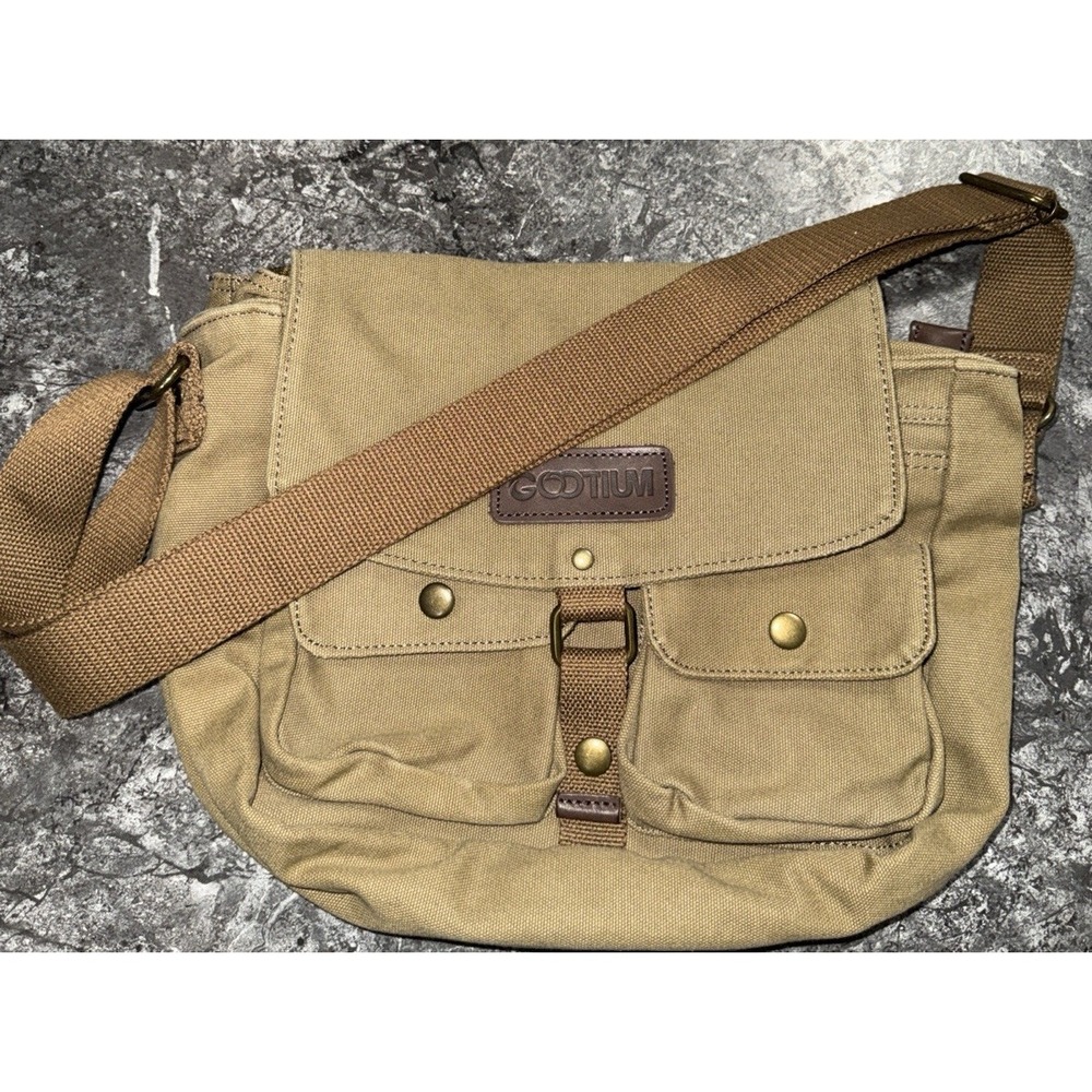 Gootium‎ Canvas Messenger Bag Crossbody Shoulder Military Bag Adjustable
